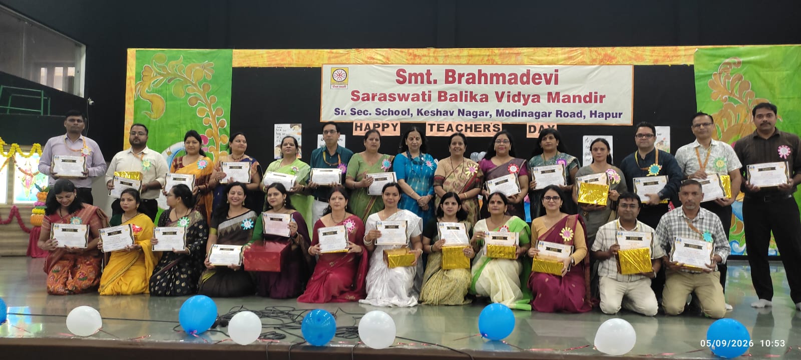 Teachers Day 2026 – Staff Felicitation – SBVM Hapur